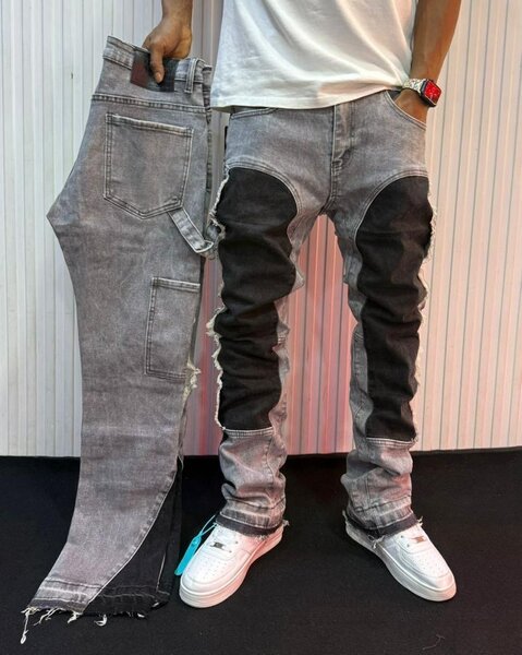 Jean bicolore décontracté