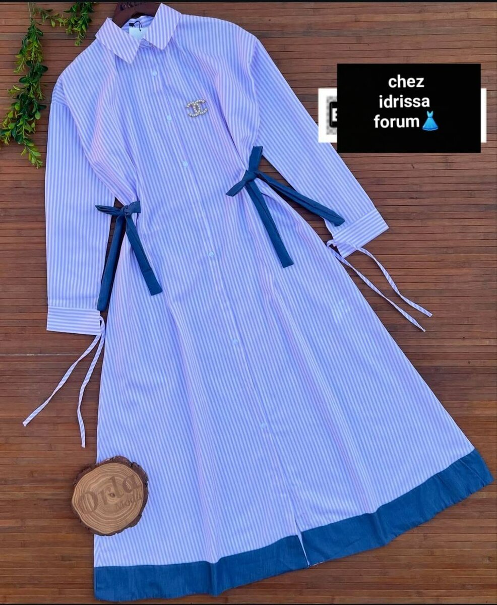 Robe chemise longue élégante
