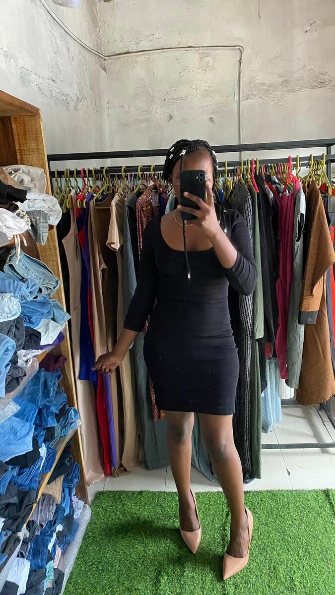 Elegant and comfortable women's dress black