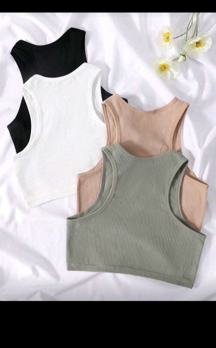 Débardeurs Côtelés Femmes