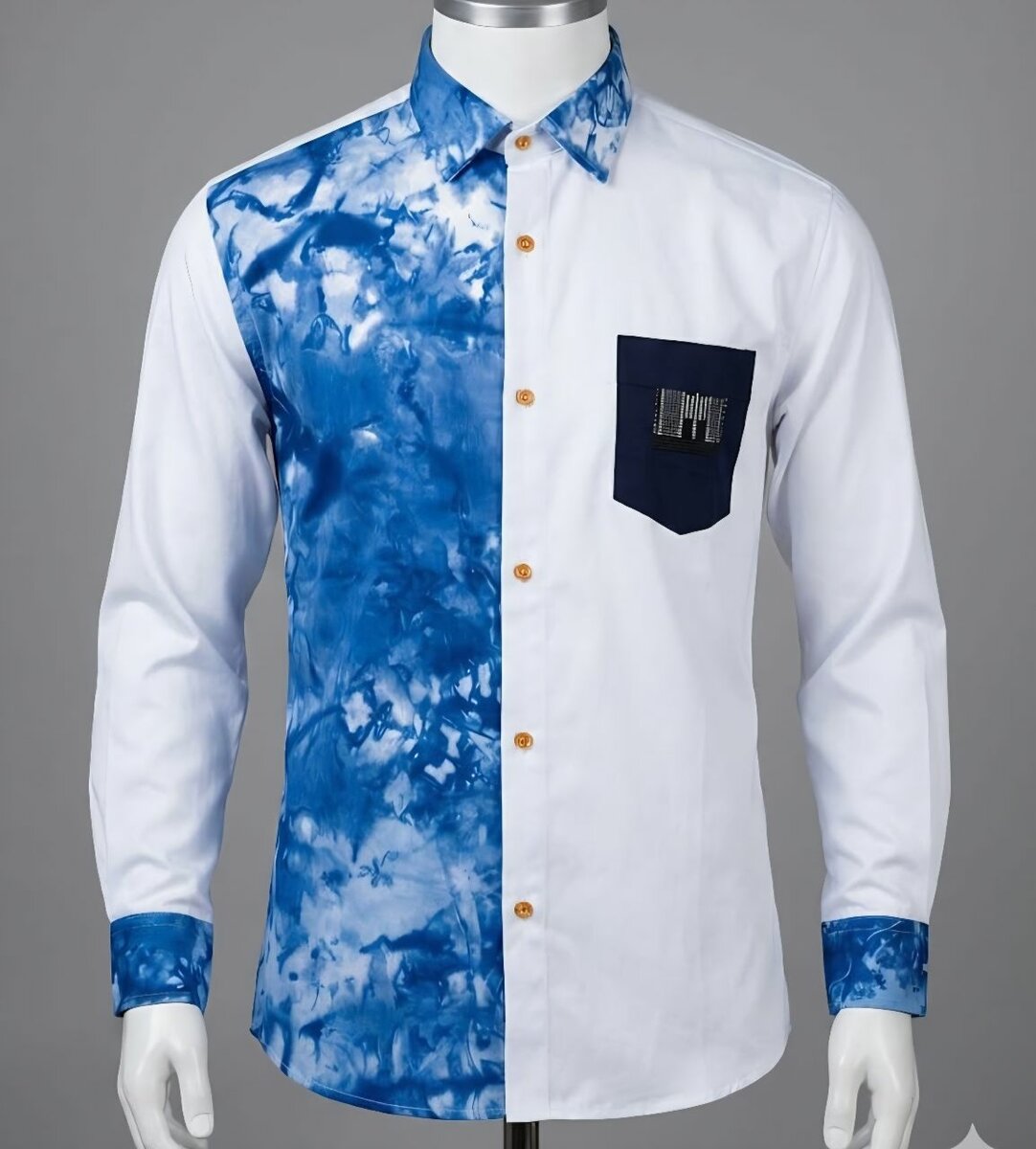 Chemise homme bicolore tendance