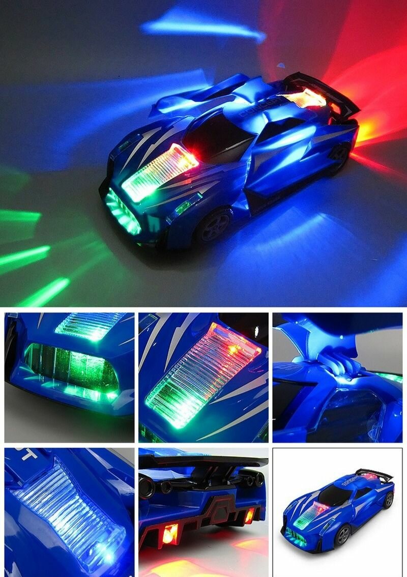 Jouet Voiture Décapotable Rouge - Fait Des Roulette - Lumine