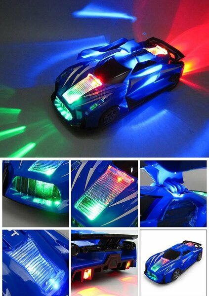 Jouet Voiture Décapotable Rouge - Fait Des Roulette - Lumine