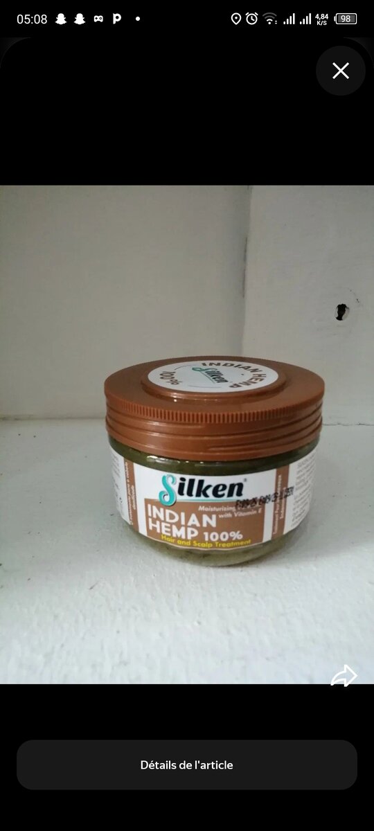 Silken Indian Hemp Crème Cheveux