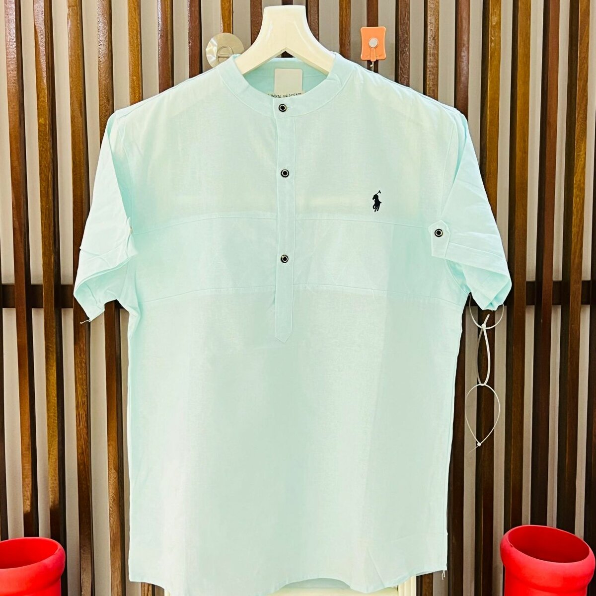 Short-sleeves Linen Shirt