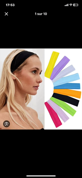 Bandeau Cheveux Coloré