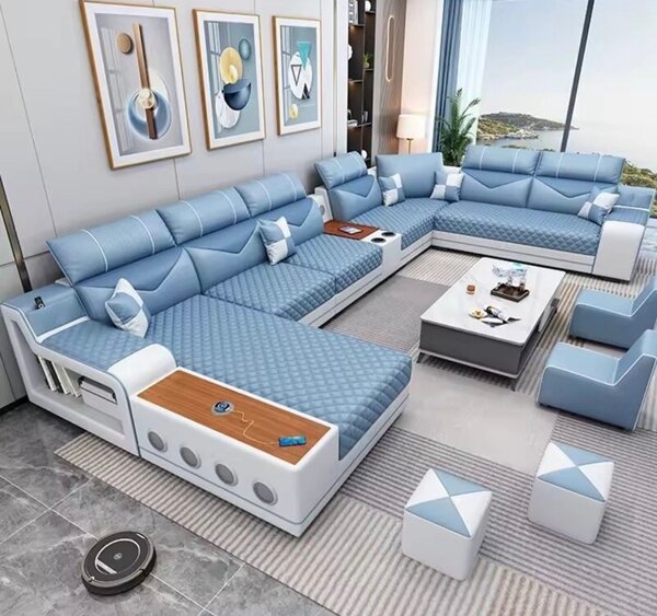 Canapé d'angle modulaire moderne