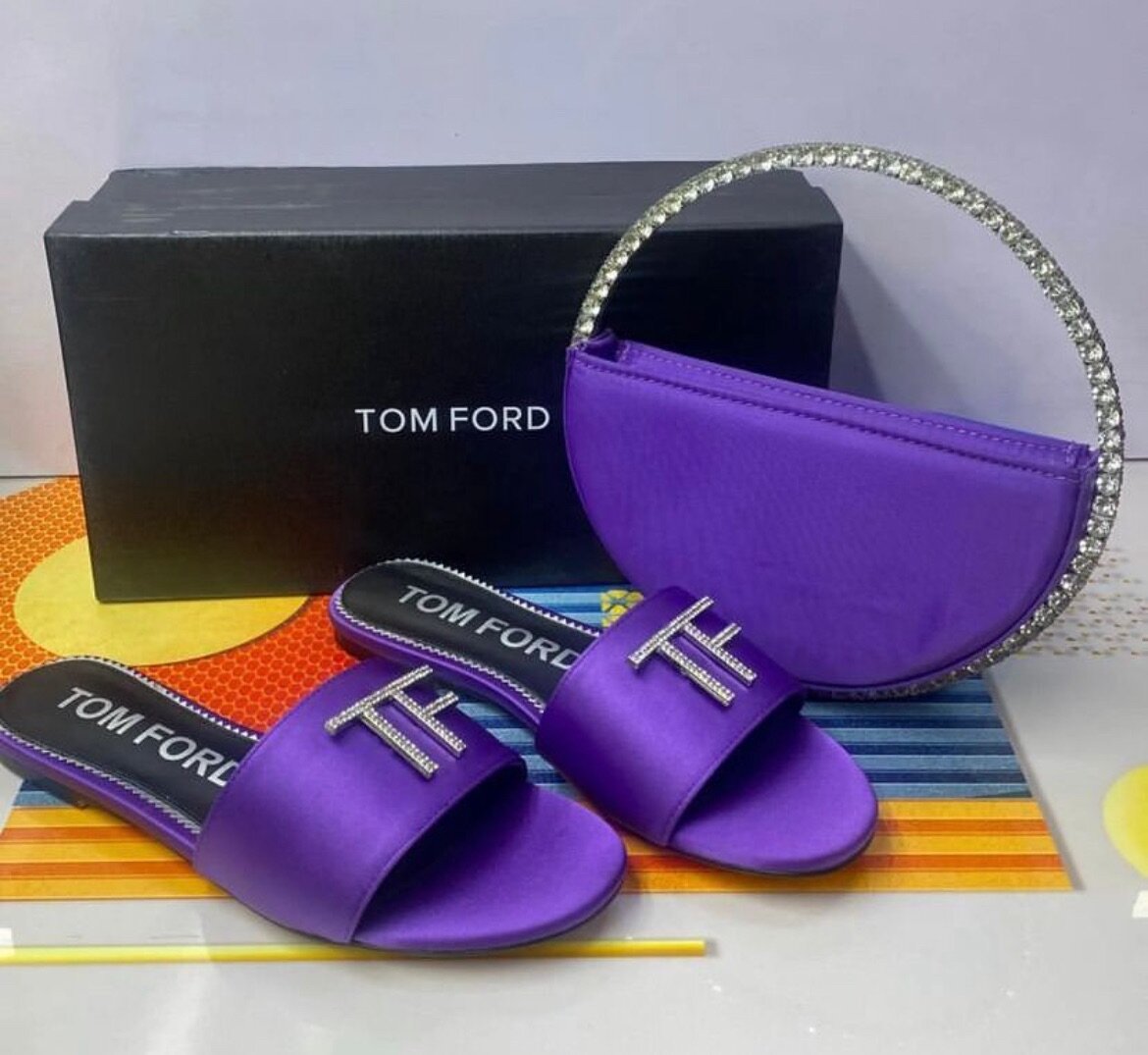 Luxury handbags and slippers