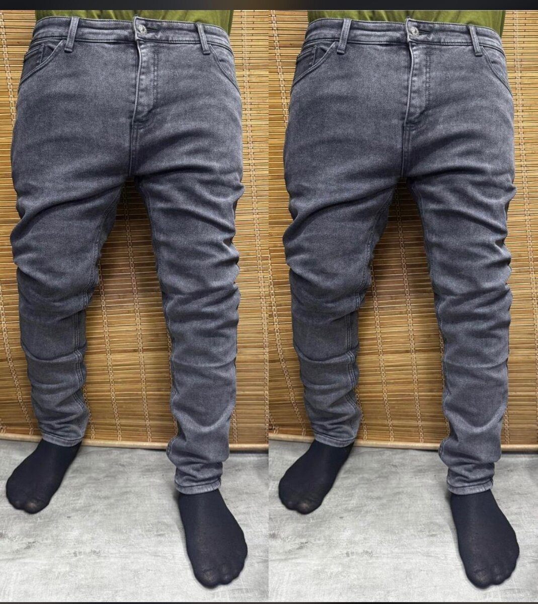 Jeans slim en denim pour hommes