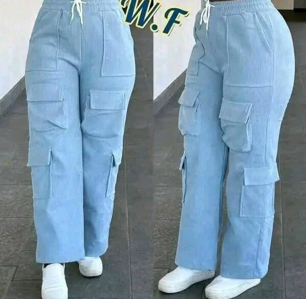 Pantalon cargo en velours