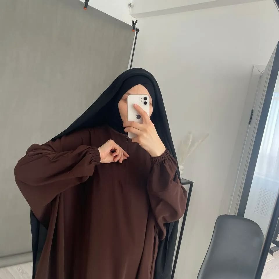 Широкое платье «Абая»+ никаб на завязке