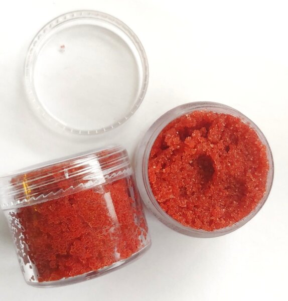 Gommage lèvre rose