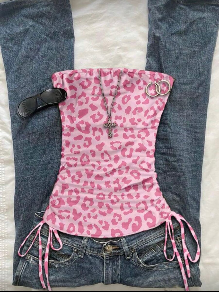 Débardeur imprimé léopard femme