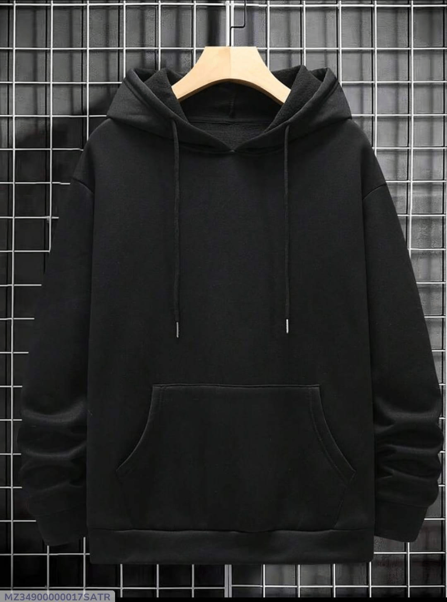 Men's Fleece Plain Hoodies