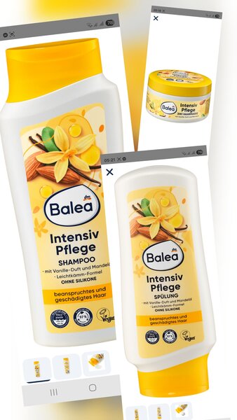 Balea Soin Cheveux Vanille