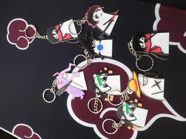 3D Printed Anime Themed Keychains