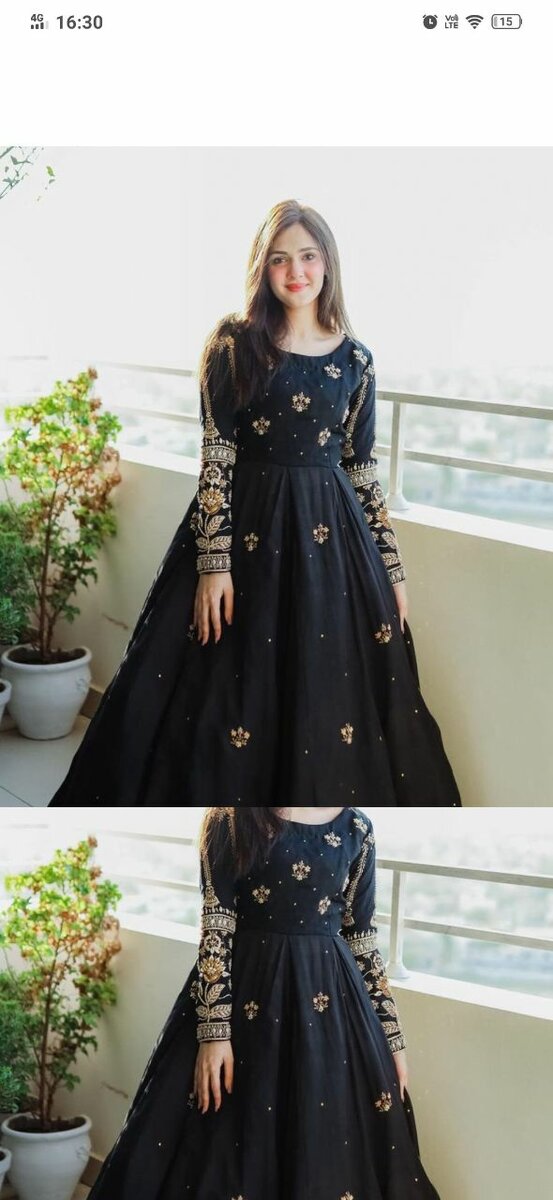 Shifon embroidered maxi two