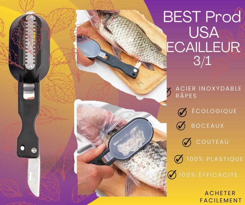 Écailleur de Poisson Multifonction