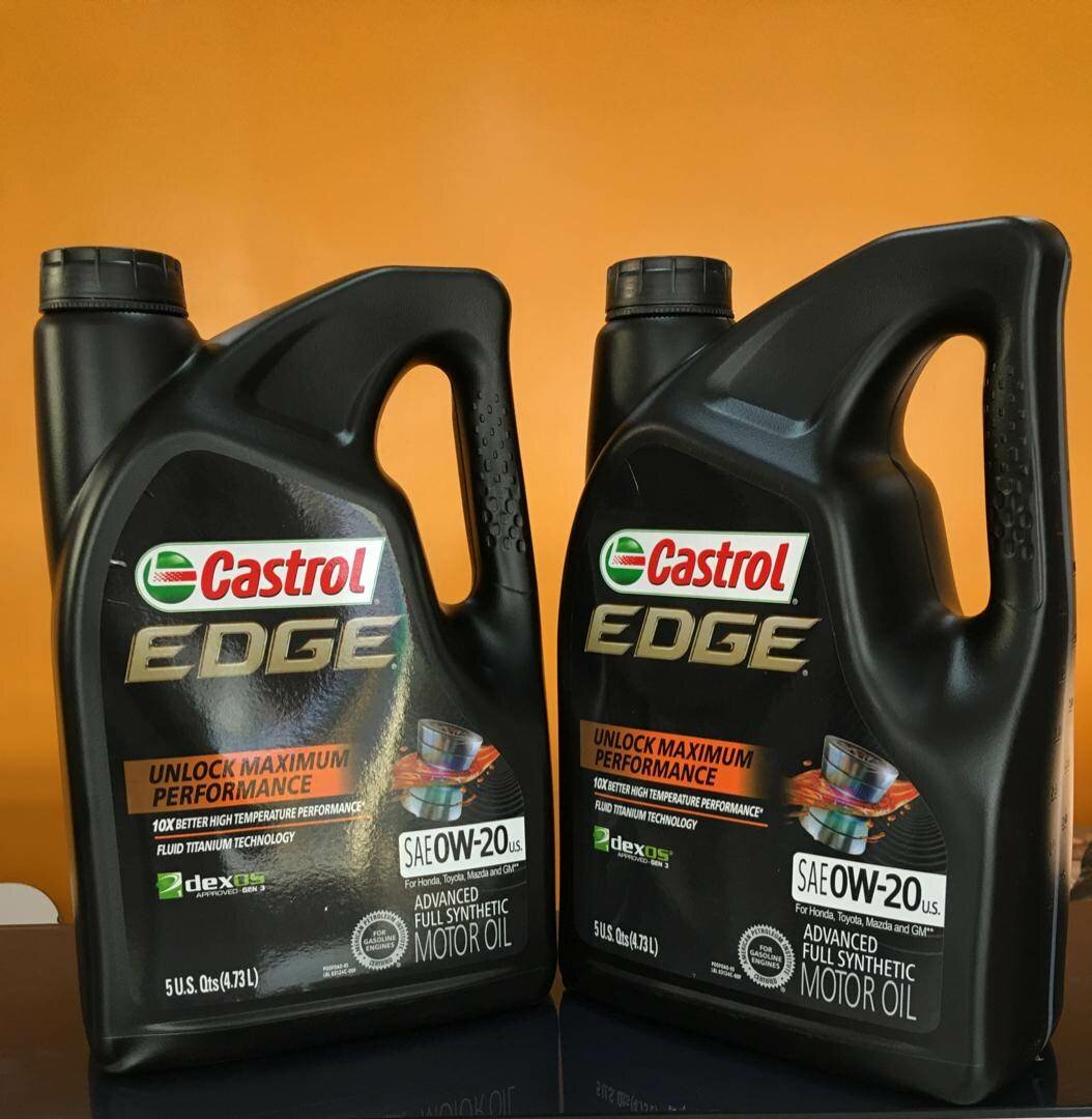 Castrol Edge 0W20 Engine Oil 5L imported from USA