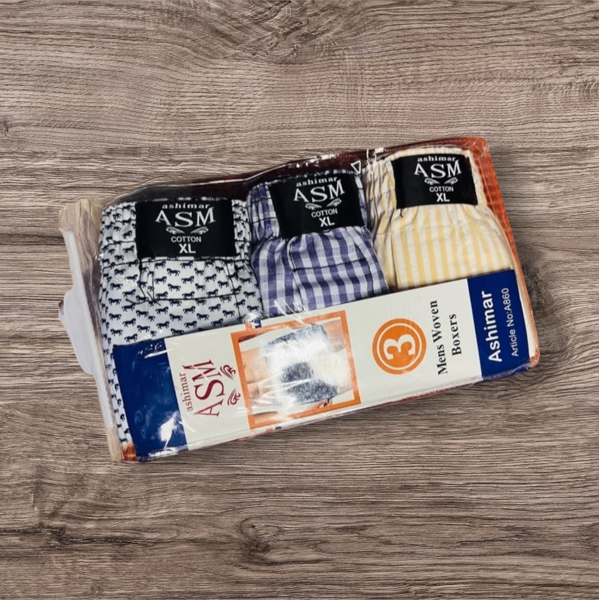 Lot de 3 boxers en coton