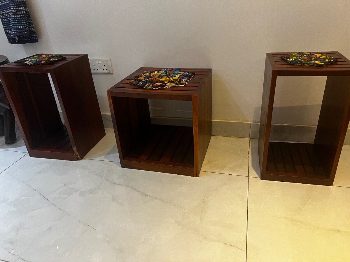 Wooden side tables