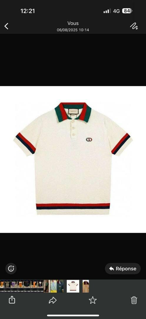 Polo blanc Gucci élégant
