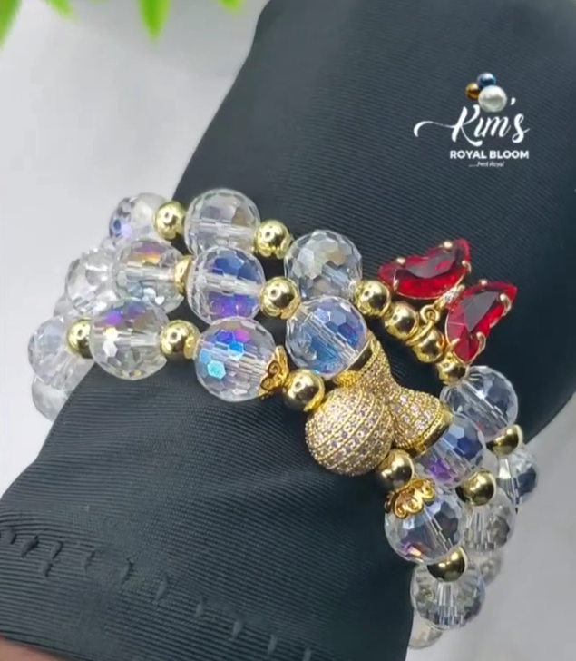 CRYSTAL CLEAR beaded bracelets