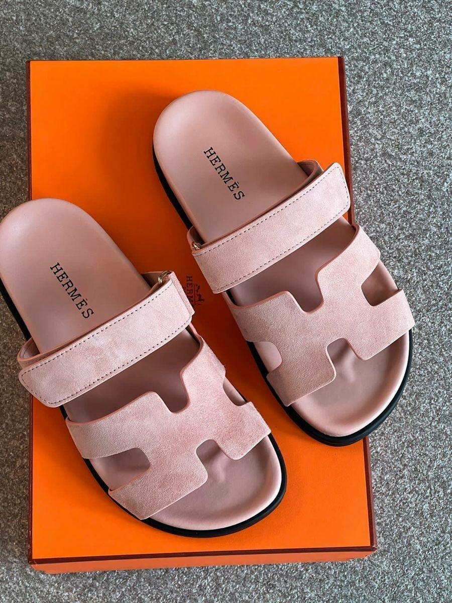 Hermes Leather Slides