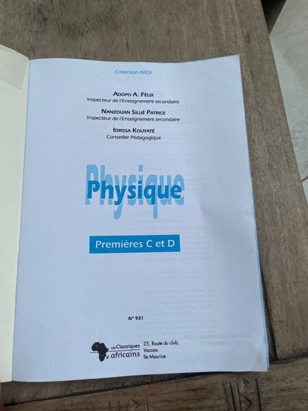 AREX Physique Premières C&D