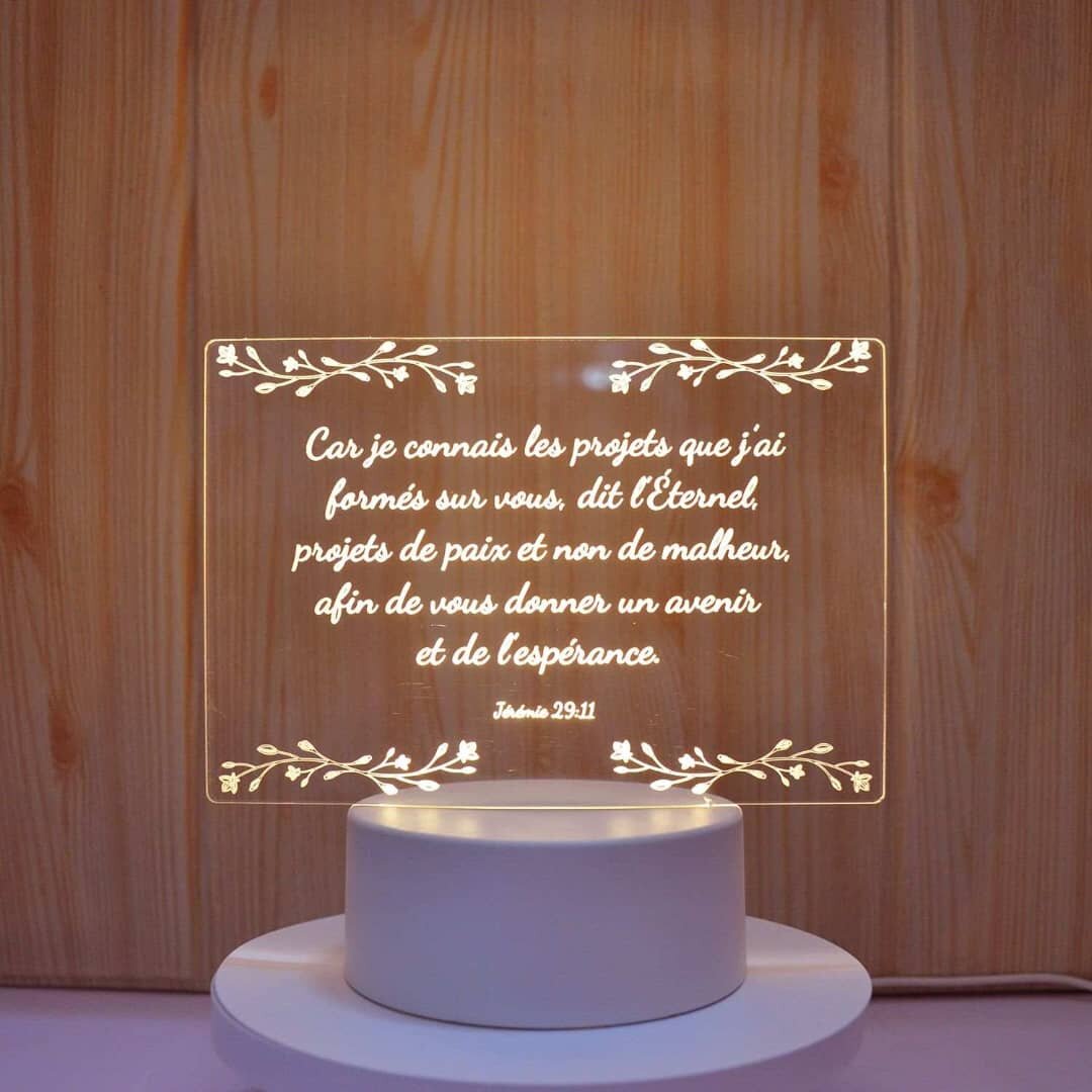 Lampe LED Religieuse 3D