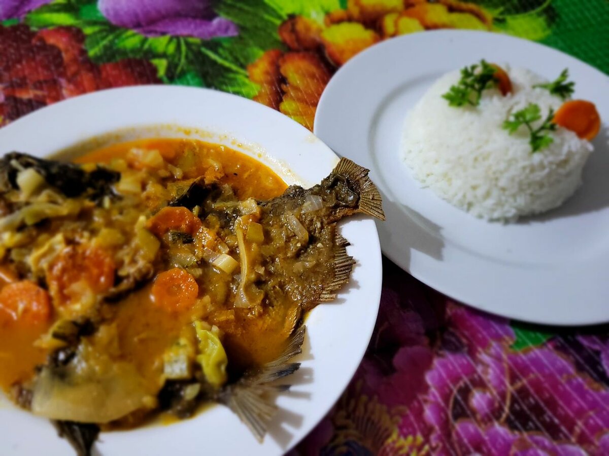 Poisson en Sauce légume épicée