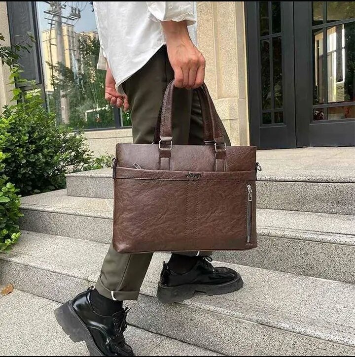 Leather Laptop Briefcase