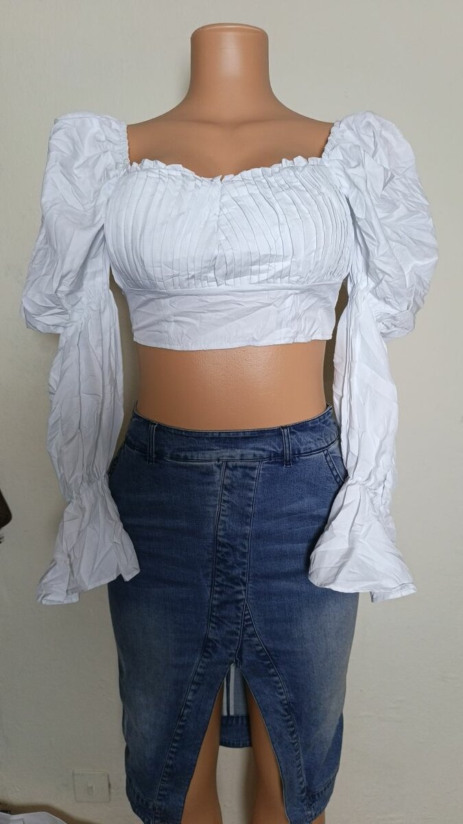 Jolie crop top femme chic
