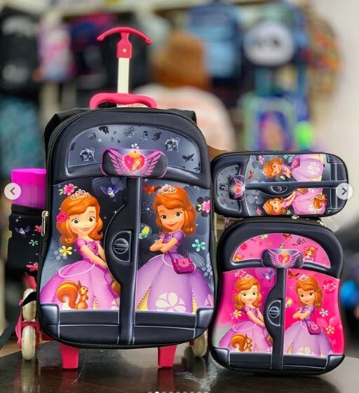 Set of 4 items for school with print "Princess Sofia"