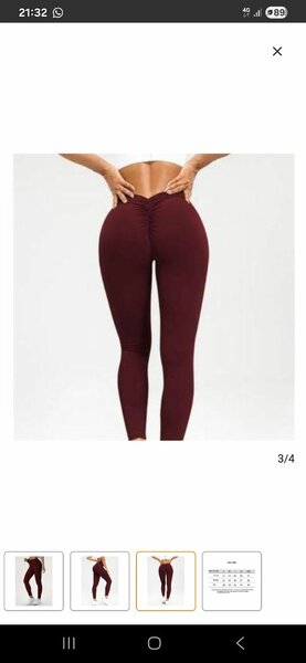 Leggings taille haute scrunch