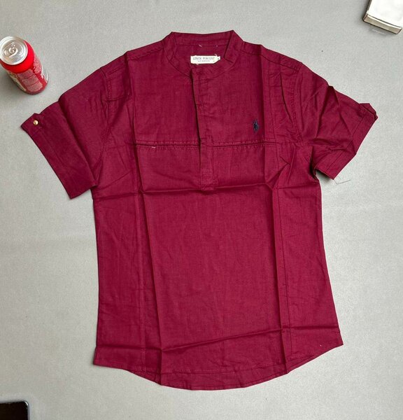 Chemises Casual Homme Col Mao