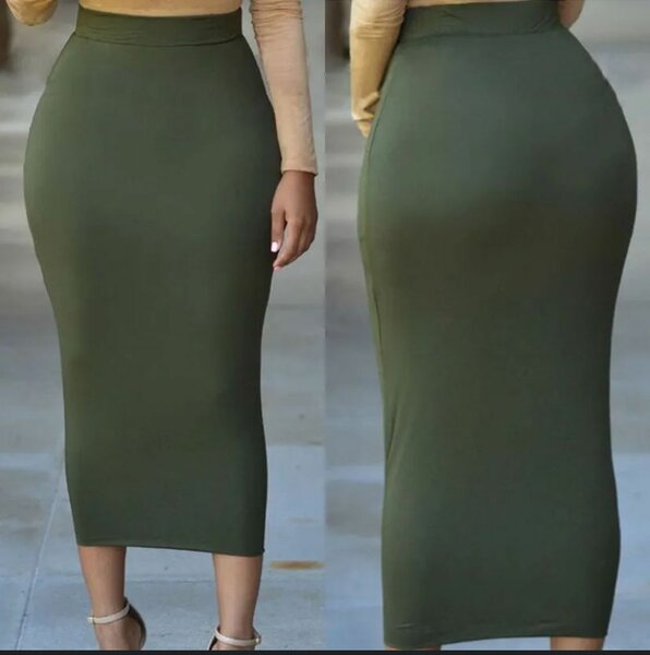 Jupe crayon taille haute élégante