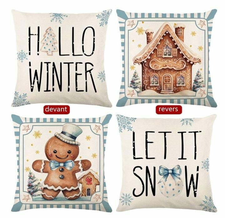 Coussins Noël Réversibles