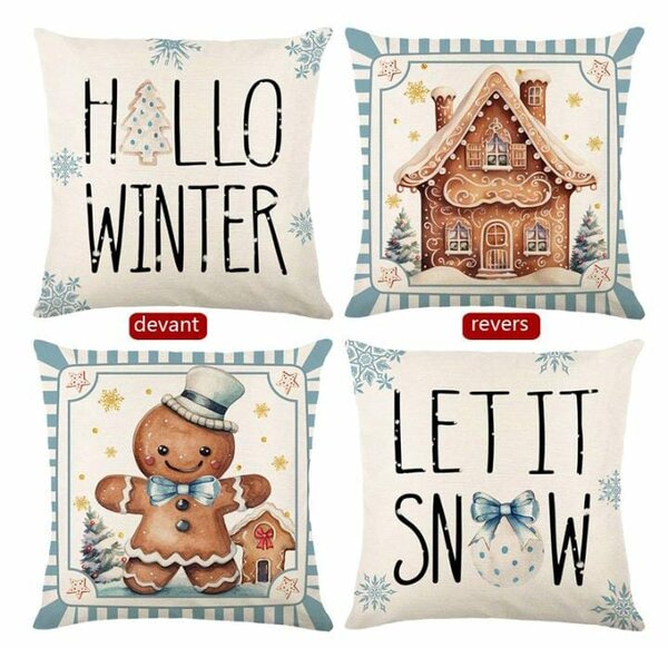 Coussins Noël Réversibles