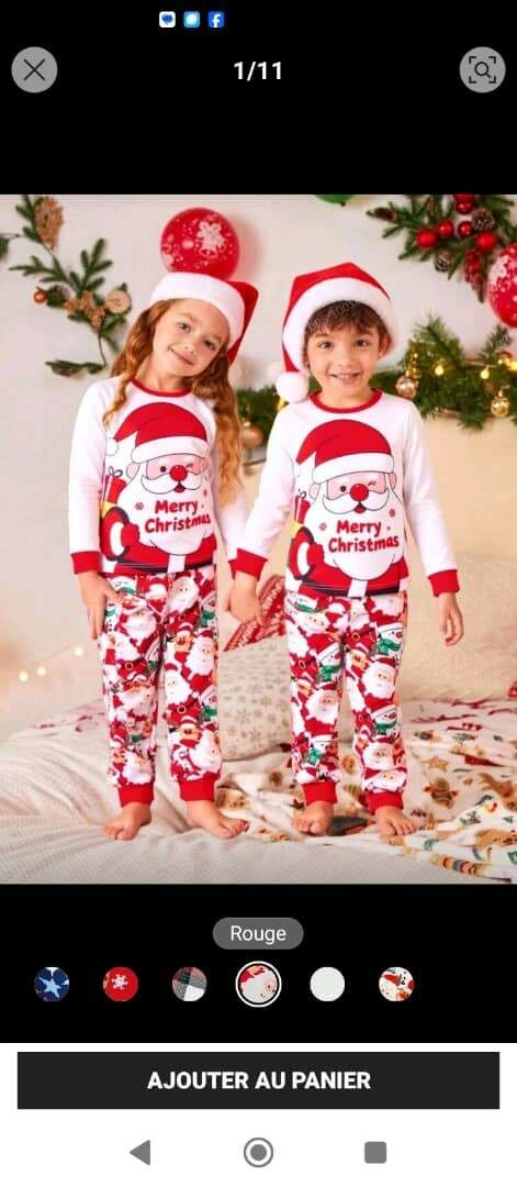 Pyjamas de Noël Famille
