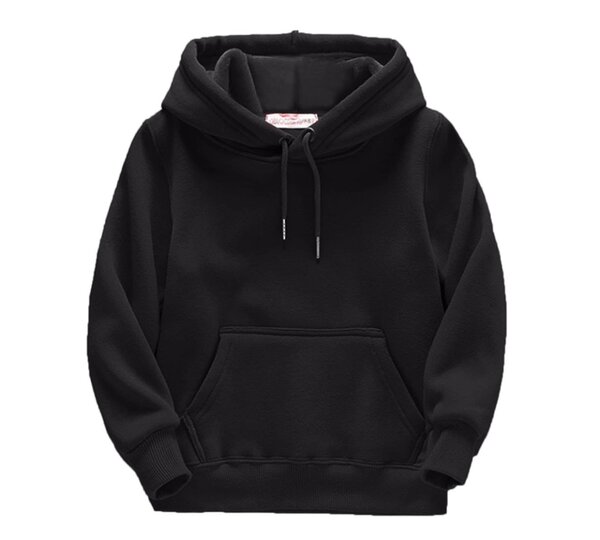 Pull à capuche noir enfant
