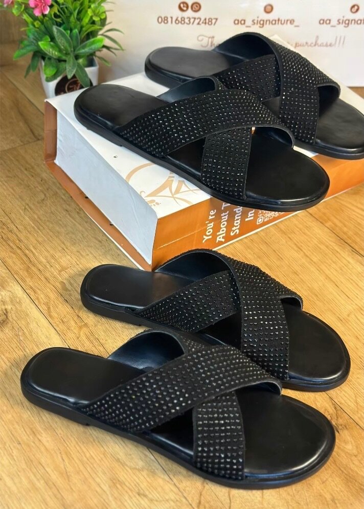 Couple set handmade slippers