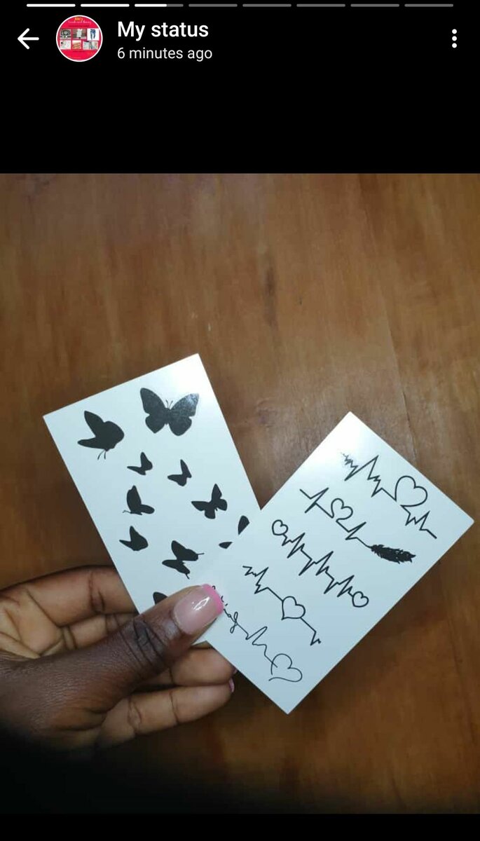 Temporary tattoo stickers