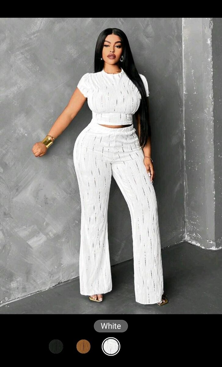 Ensemble crop top et pantalon stylé