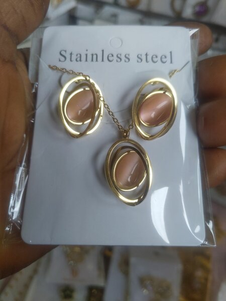 Parure acier inoxydable élégante