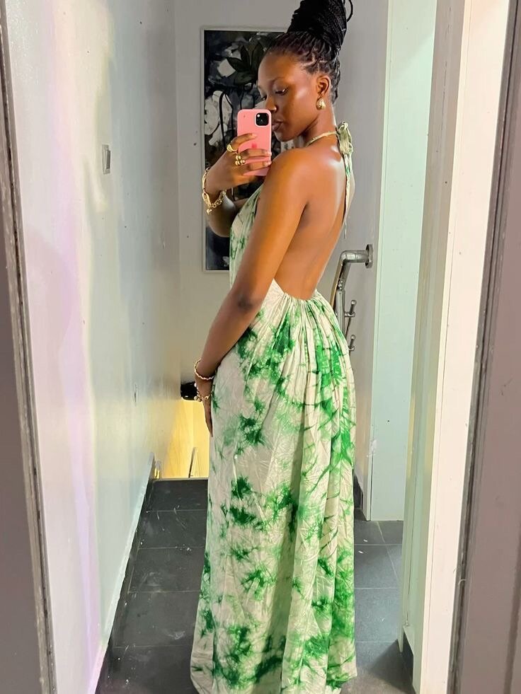 Robe longue dos nu élégante