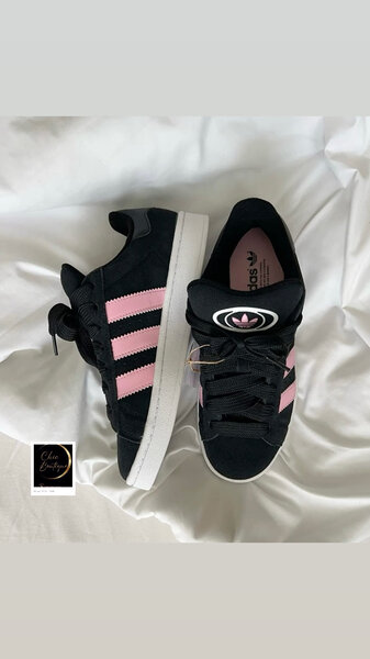 Baskets femmes noir rose