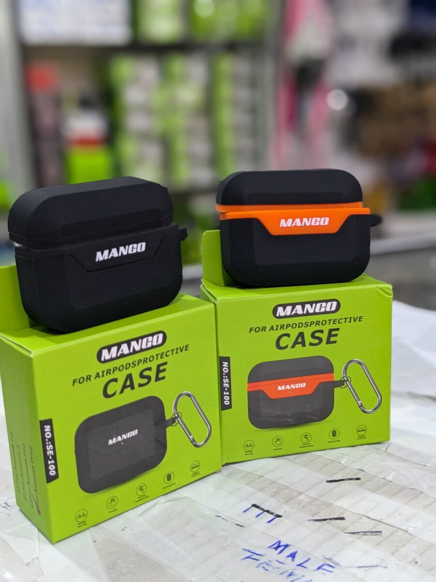 Mango airpods silicone cases