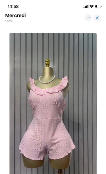 Combishort d'été en dentelle