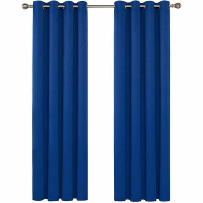 Rideaux occultants turquoise